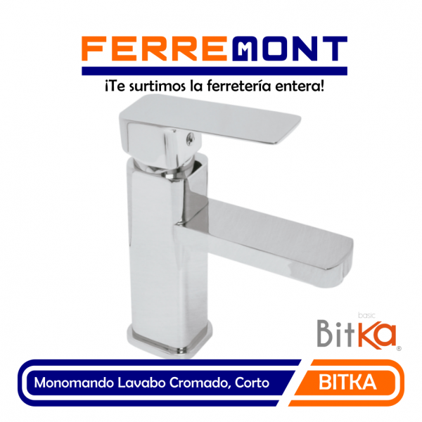 Monomando para Lavabo Corto Niquelado, Anbec